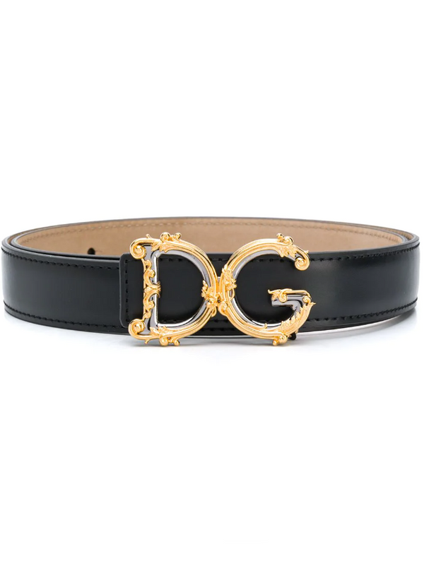 Dolce & Gabbana calfskin belt with logo