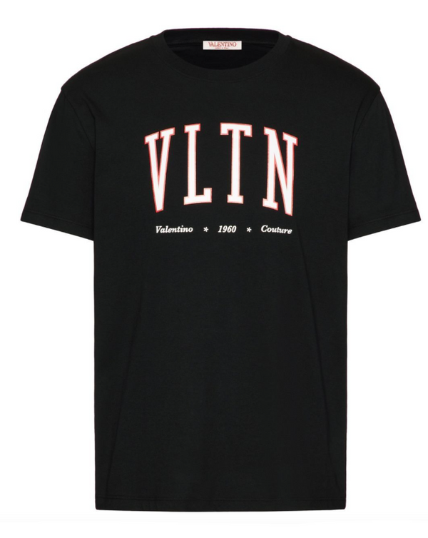 Valentino cotton crewneck t-shirt with VLTN print