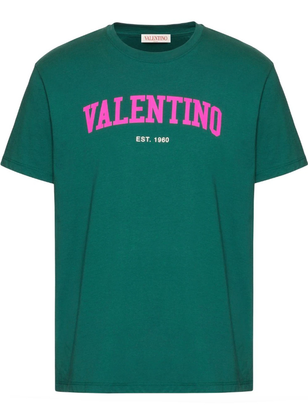 Valentino cotton crewneck T-shirt with Valentino print