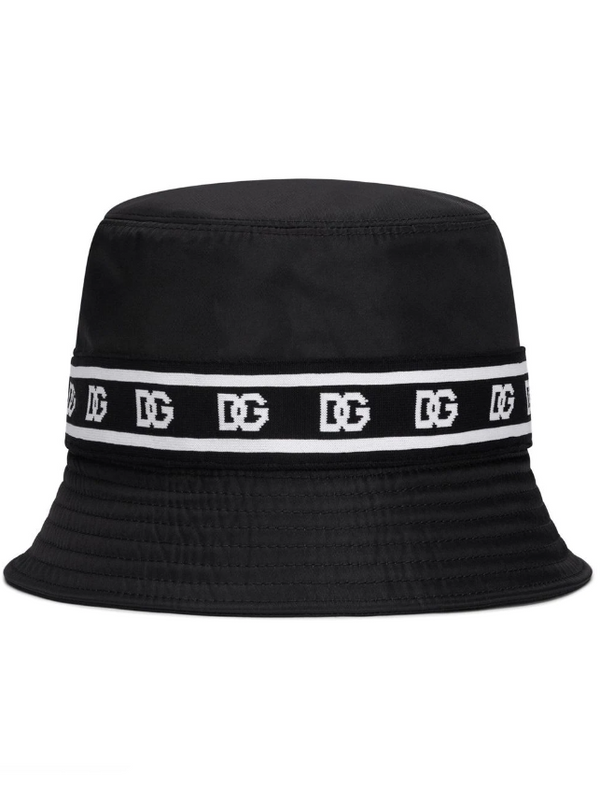 Dolce & Gabbana logo-tape bucket hat