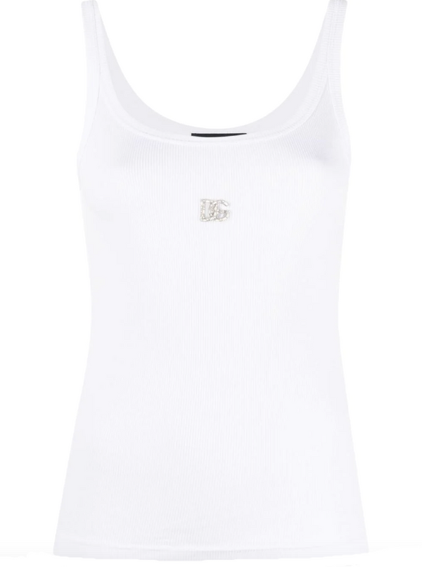 Dolce & Gabbana DG crystal-embellished tank top