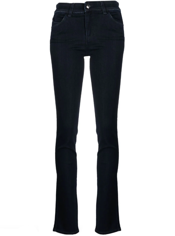 Emporio Armani J18 high-waisted skinny-fit viscose-blend denim jeans