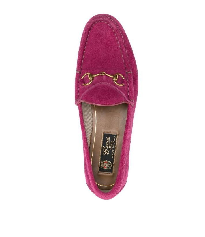 Gucci pink deals loafers
