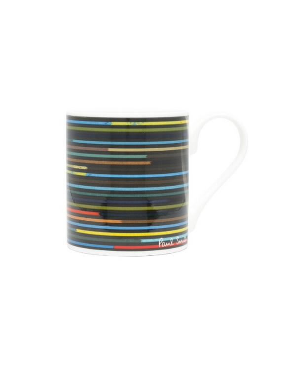 Paul Smith " colour block Stripe" painted Bone China Mug