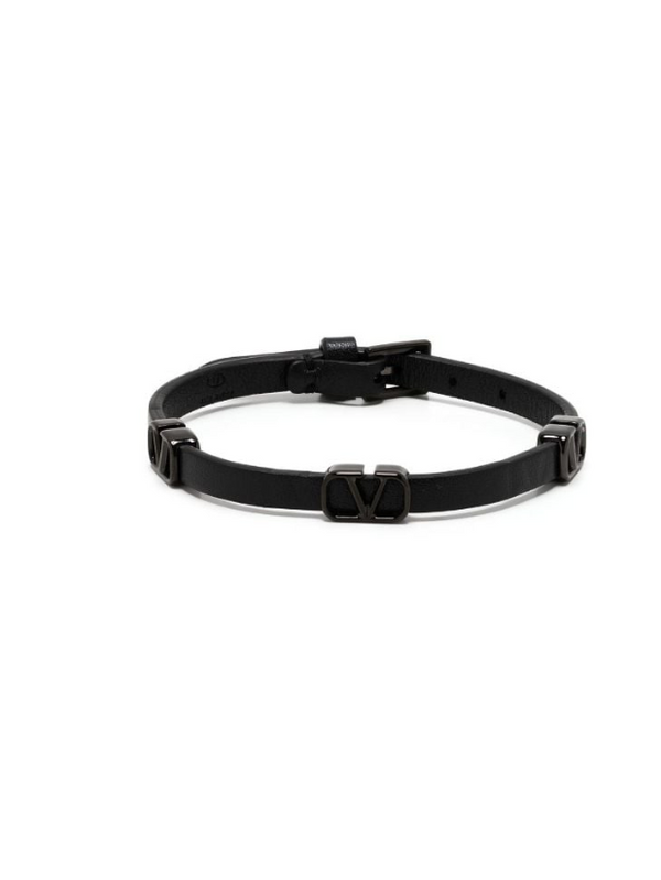 Valentino Garavani VLogo Signature calf leather bracelet