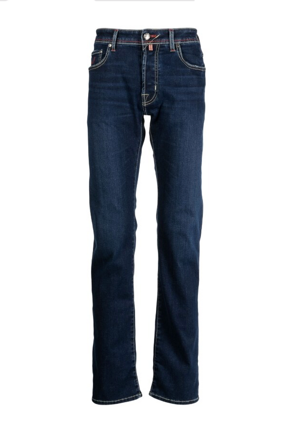 Jacob Cohen Bard navy blue straight-leg jeans