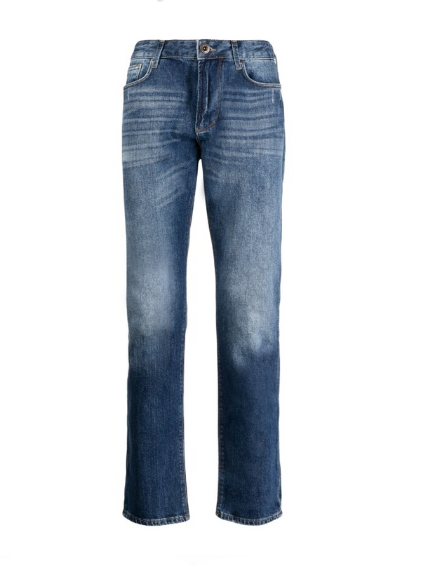 Emporio Armani J06 Slim-fit jeans in vintage-look stretch denims