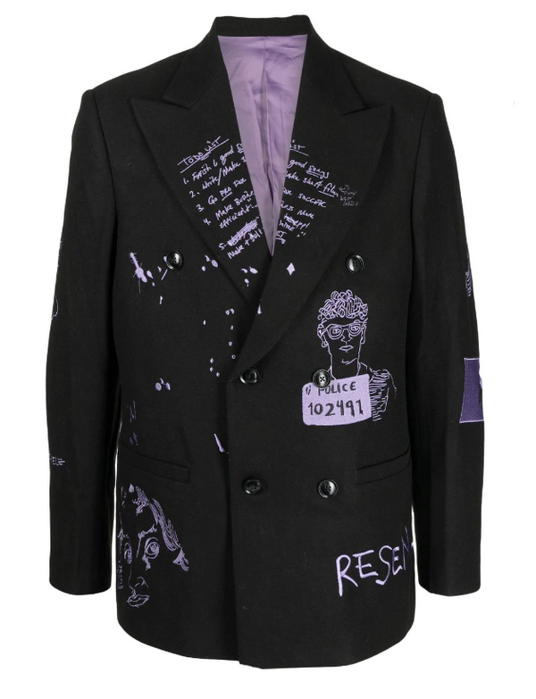 KidSuper Embroidery Suit blazer