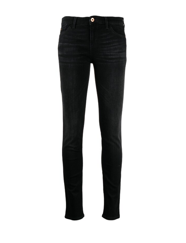 Emporio Armani J23 Mid-rise, super-skinny jeans in stretch Tencel denim