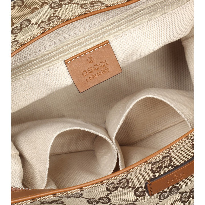 Gucci Beige & dusty rose original GG canvas Bree tote bag – Profile