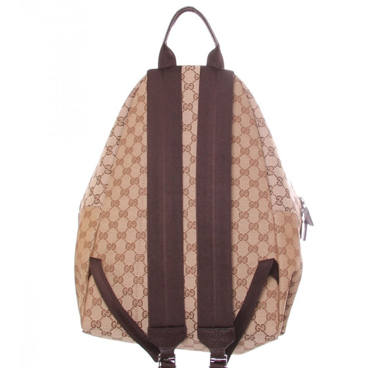 Beige & brown original GG fabric rucksack - Profile Fashion