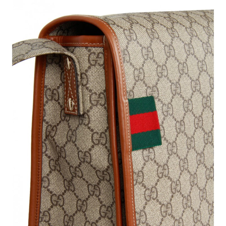 Beige GG supreme fabric messenger bag - Profile Fashion