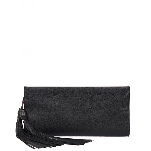 Gucci Black leather ’Nouveau’ clutch bag