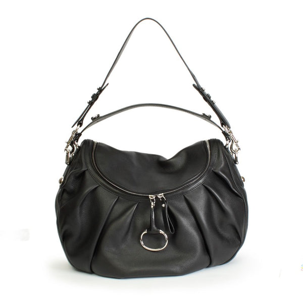 Gucci Black leather cellarius bag