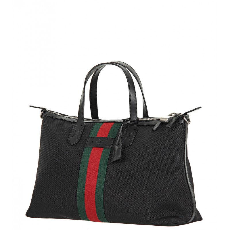 Gucci black sale canvas bag