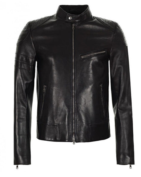 Gucci Black leather biker jacket