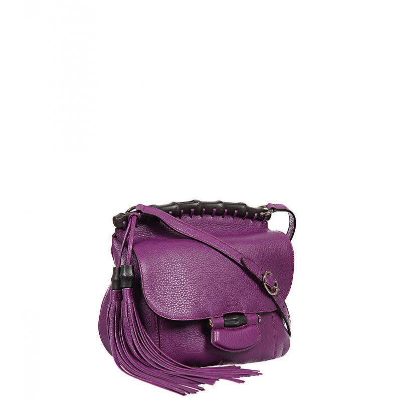 Gucci Purple leather Nouveau shoulder bag Profile Fashion