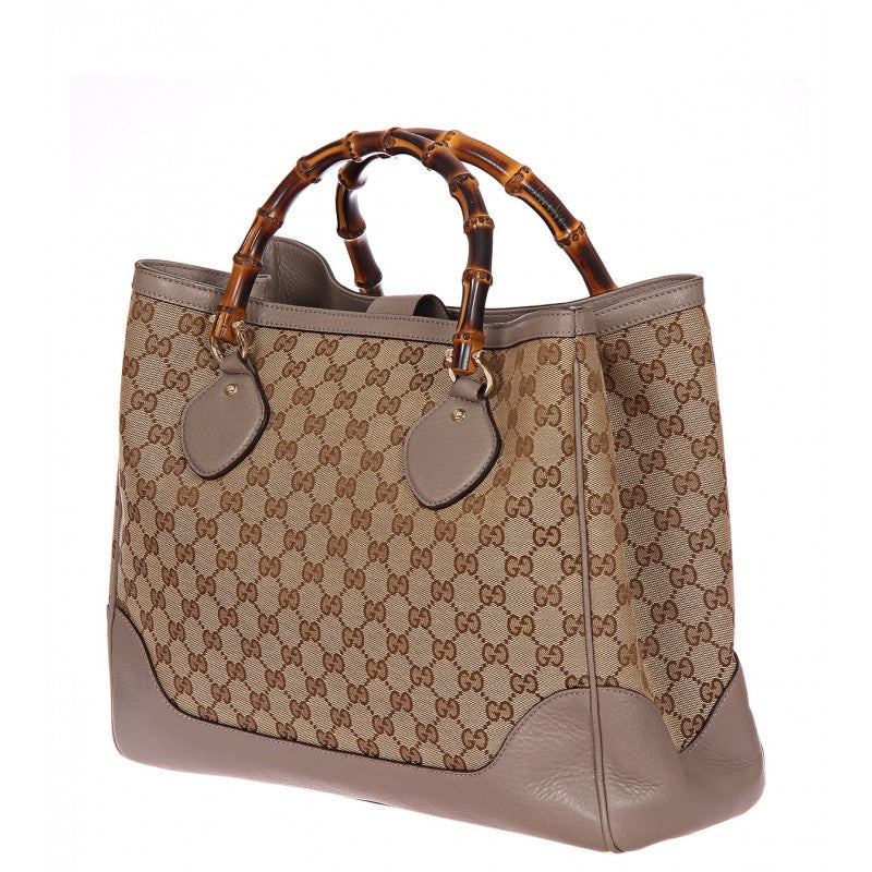 Gucci bamboo store handle tote bag