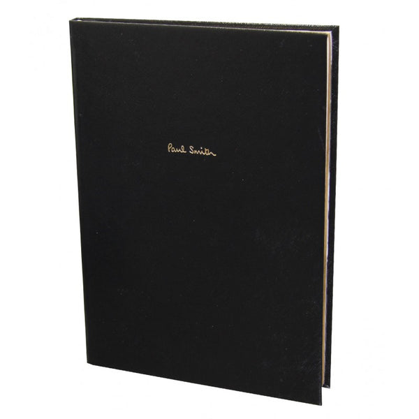 Paul Smith Black grained leather notebook