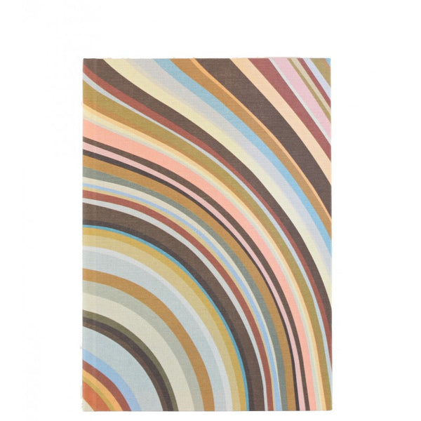 Paul Smith Multicolour medium swirl print fabric notebook