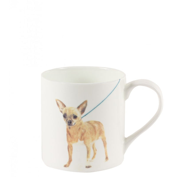 Paul Smith White dog printed 'Tina' mug